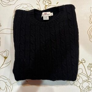 Vineyard Vines‎ Black Cable Knit Sweater.  Size M